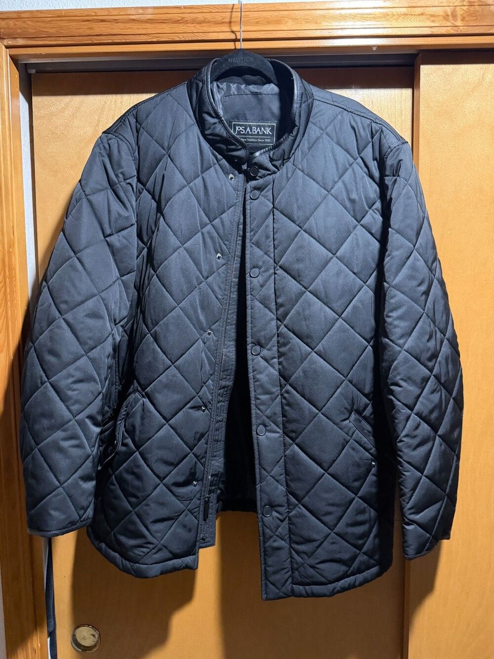 Jos. A. Bank Black XXL QUILTED BOMBER POLYESTER - EXCELLENT
